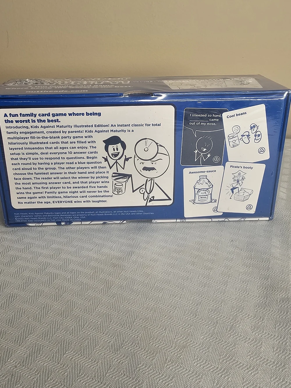 NEW Kids Against Maturity! Illustrated Edition -‎ Blue Card Game by Nutt Heads